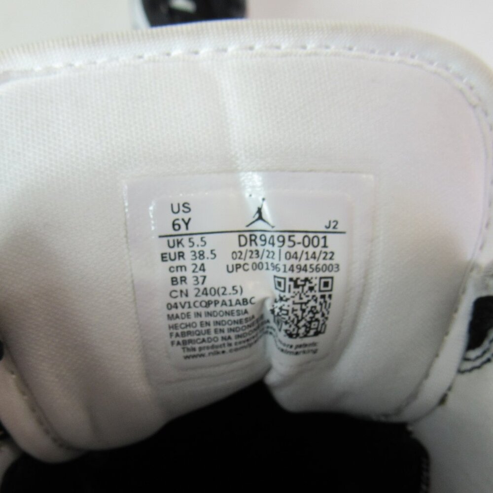 Air Jordan1 Mid Hologram Big Kids' Sneaker Shoes Size 5Y MJ Images Black/Concord - Picture 9 of 10